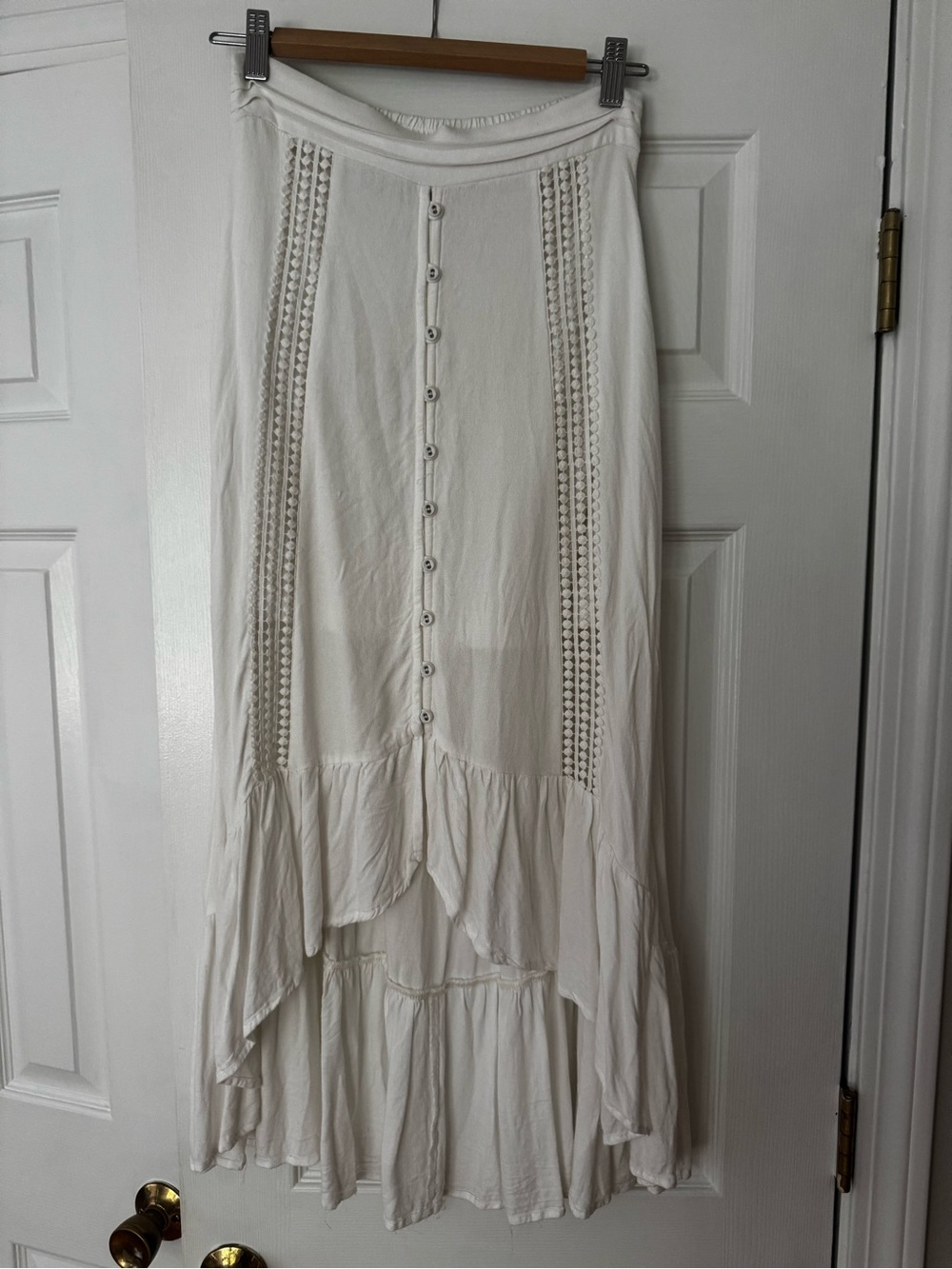 American Rag white midi skirt